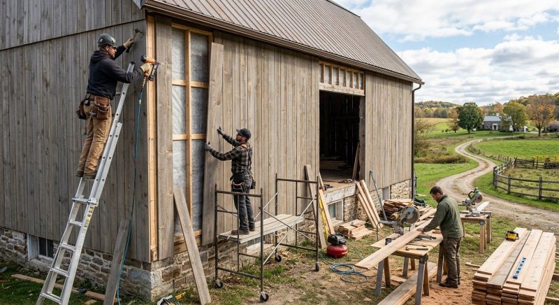 Barn Siding Replacement in Aurora, IN