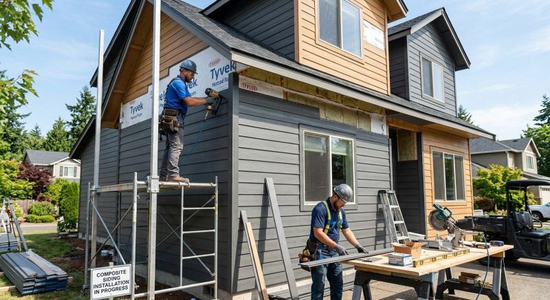 Composite Siding Installation in Aurora, IN