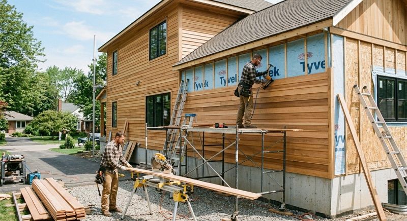 Faux Wood Siding Installation in Independence, KY
