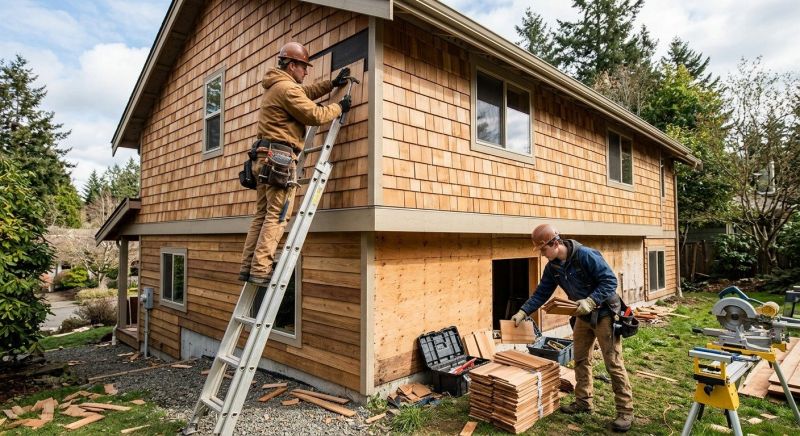 Hardwood Siding Installation in California, KY