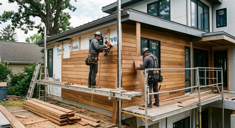 Hardwood Siding Installation in California, KY