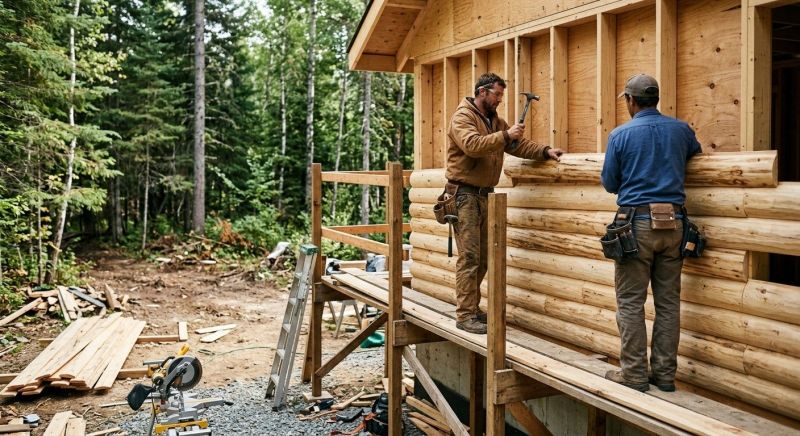 Log Home Siding Installation in Union, KY