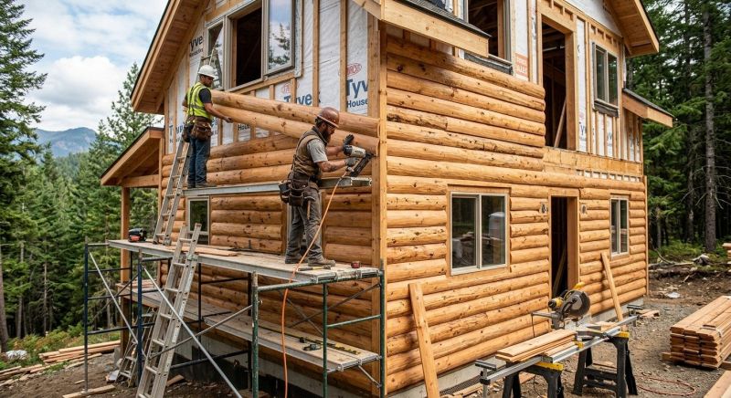 Log Siding Installation in California, KY
