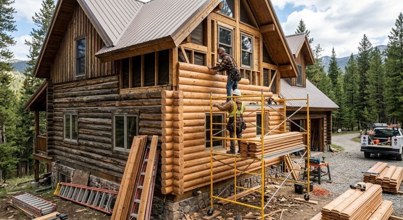Log Siding Installation in Sparta, KY