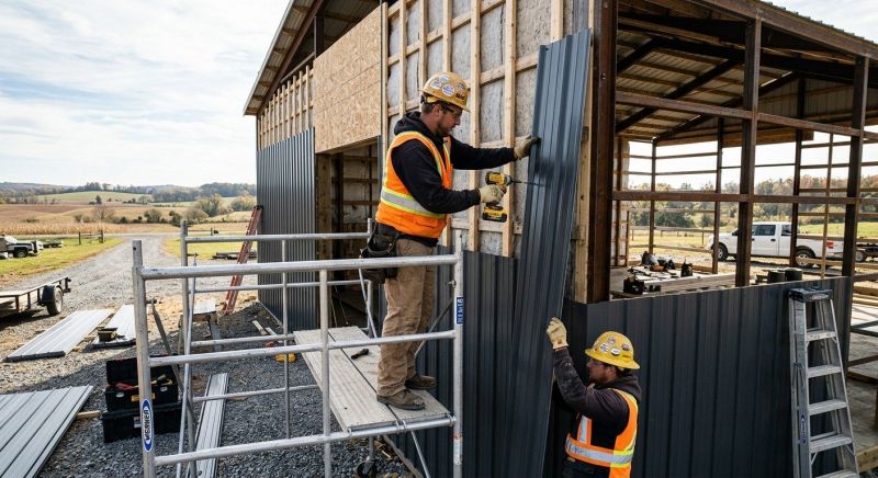 Metal Barn Siding Installation in Union, KY