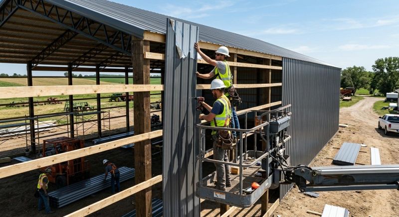 Metal Barn Siding Installation in Union, KY