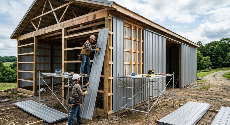 Metal Barn Siding Installation in Union, KY