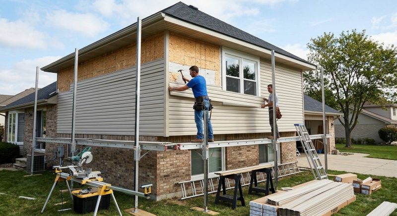 Vinyl Siding Installation in Rising Sun, IN