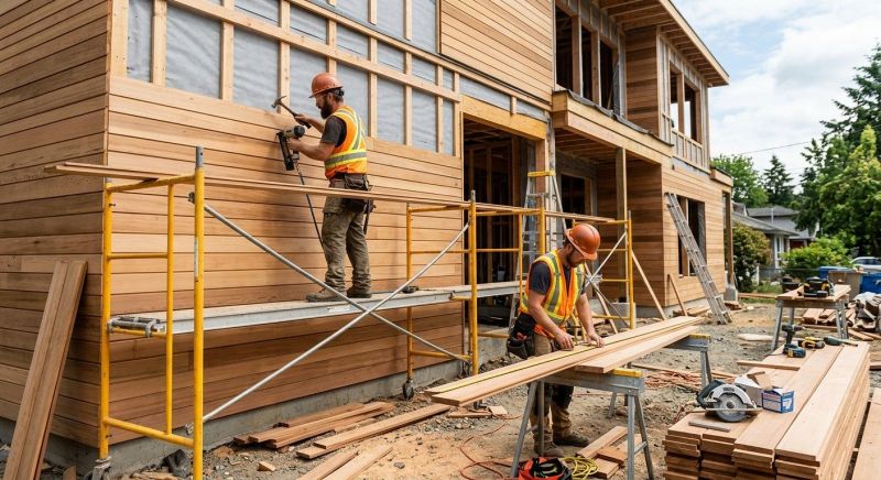Wood Cladding Installation in Burlington, KY