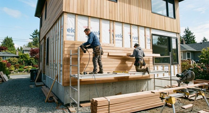 Wood Cladding Installation in California, KY