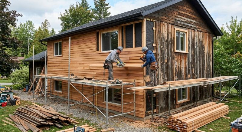 Wood Cladding Installation in Miamitown, OH
