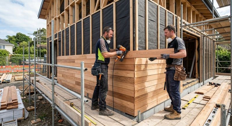 Wood Cladding Installation in Rising Sun, IN