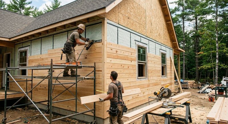 Wood Plank Siding Installation in Union, KY